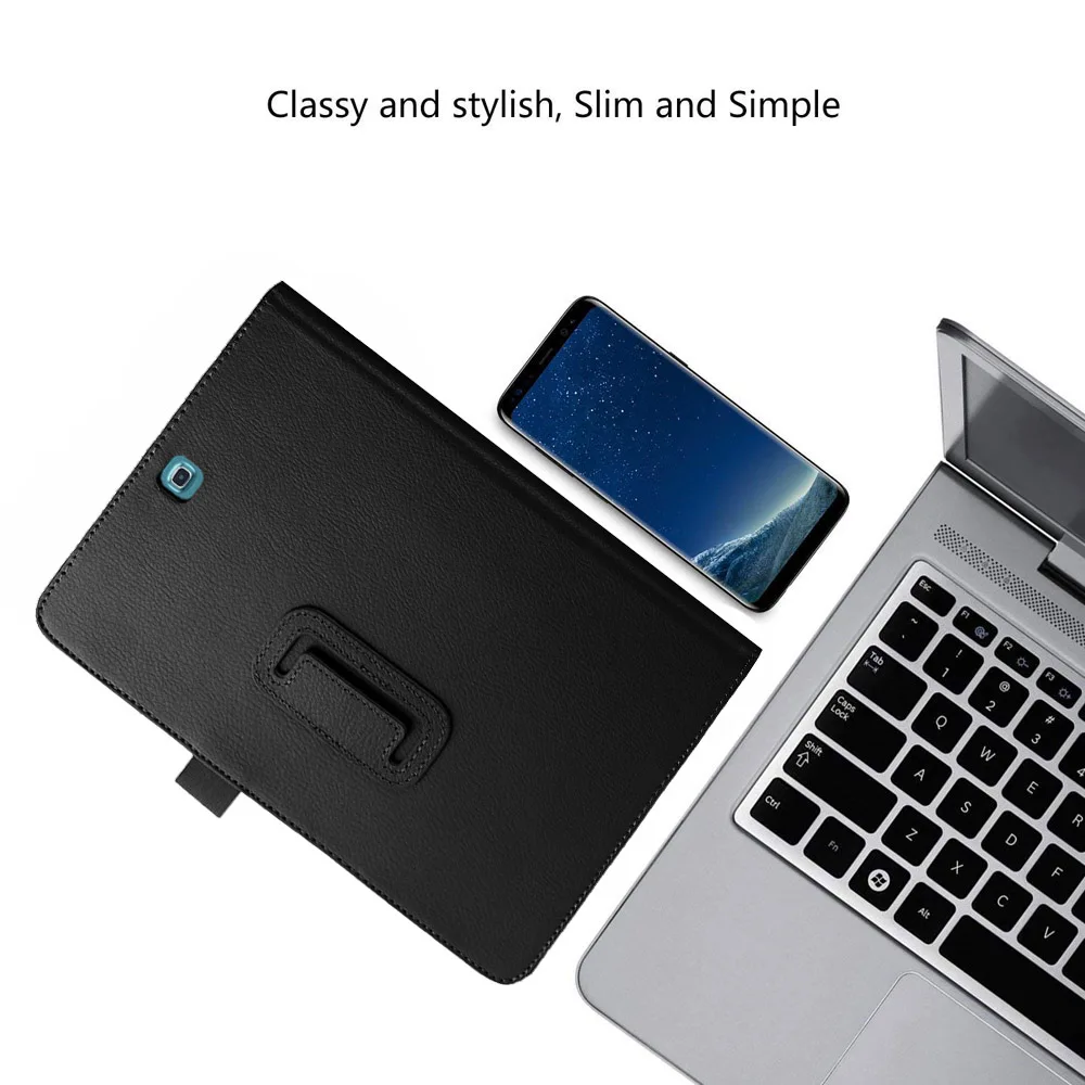 Чехол для планшета samsung Galaxy Tab A 9,7 SM-T550 T551 T555, умный чехол С Откидывающейся Крышкой из искусственной кожи с магнитной подставкой для сна/пробуждения+ ручка