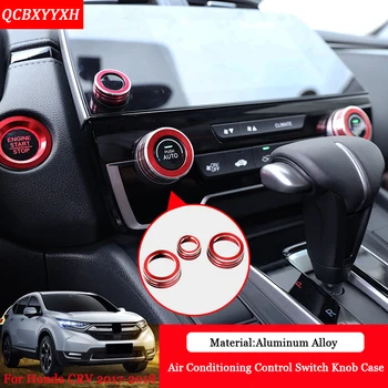 

QCBXYYXH Car-styling Navigation Air Conditional Control Switch Knob Case Sequins Internal Decoraion For Honda CRV CR-V 2017 2018