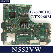 KEFU N552VW Laptop motherboard for ASUS VivoBook Pro N552VW N552VX original mainboard 100 Test HM170 I7
