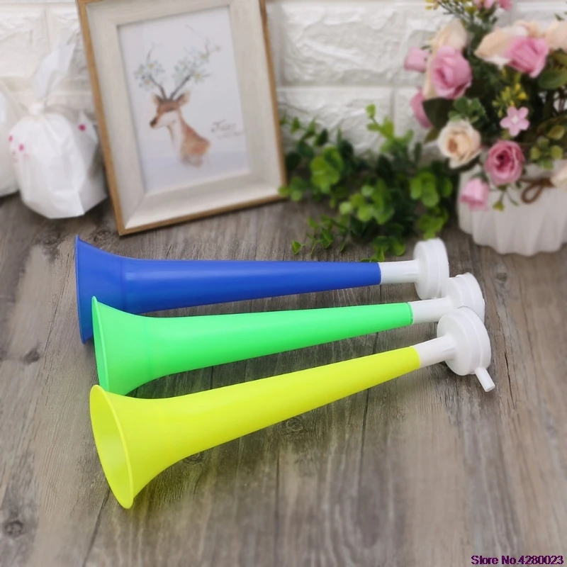 New Cheer Plastic Horn Football Game Fans Cheerleading Props Vuvuzela Kid Trumpet