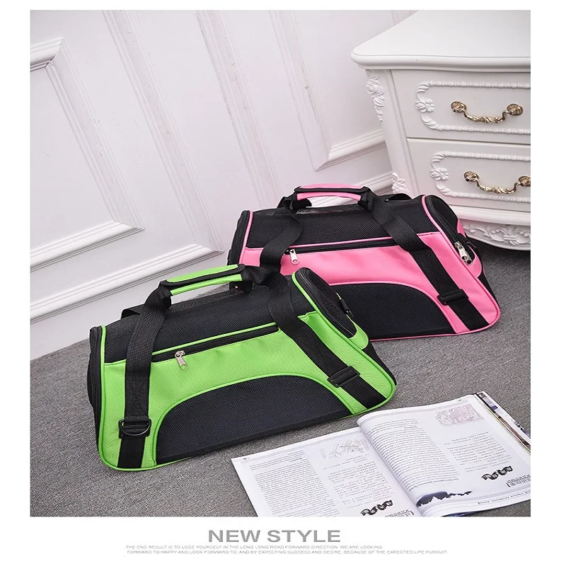 

Pet bag Wearable cat and dog out backpack portable Messenger bag Portable breathable rubber net bag