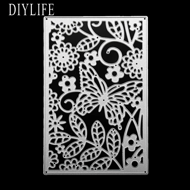 

New Butterfly square Shaped Die Cutters For scrapbooking DIY Decorations Paper Craft Tool Cutting Template