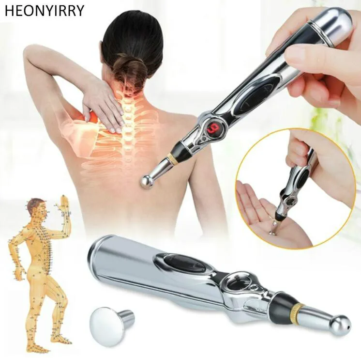Electronic Acupuncture Pen Electric Meridians Laser Acupuncture Machine Magnet Therapy Meridian Energy Pen Face Lift Tools