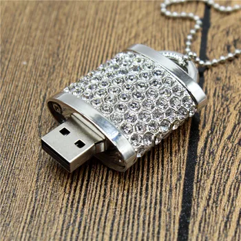 

Real Capacity crystal lock USB Flash Drive 4GB 8GB 16GB Pen Drive Pendrive usb 2.0 gift