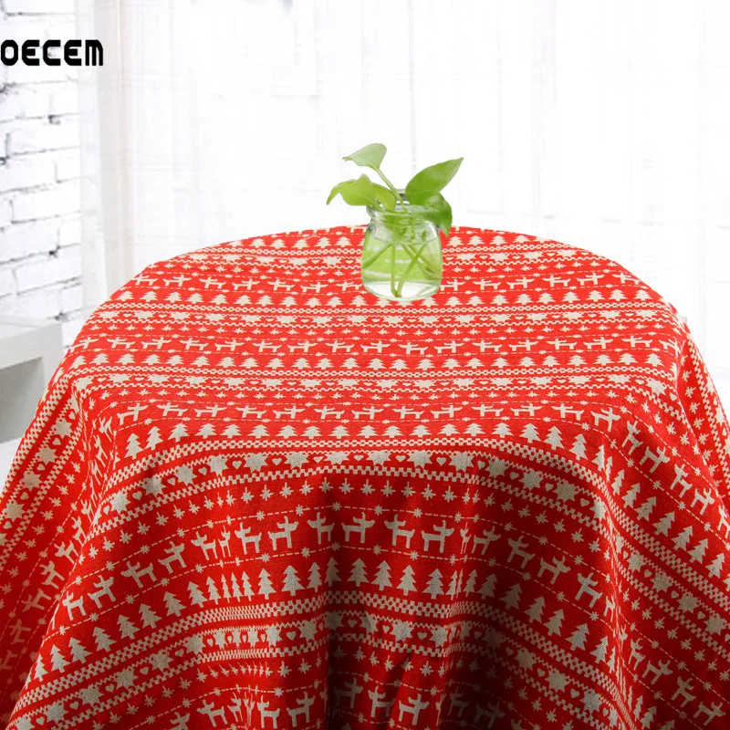 150*50cm Christmas pattern Printed Natural Cotton Linen Fabrics For DIY Patchwork Sofa Table Cloth Curtain Dress OM78 150*50cm Christmas pattern Printed Natural Cotton Linen Fabrics For DIY Patchwork Sofa Table Cloth Curtain Dress OM78