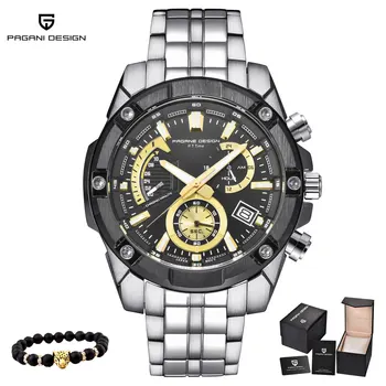 

2019 Pagani Quartz Watches Men Business Waterproof Sports Luxury Brand Military steel Male wrist Watch Casual Relogio Masculino