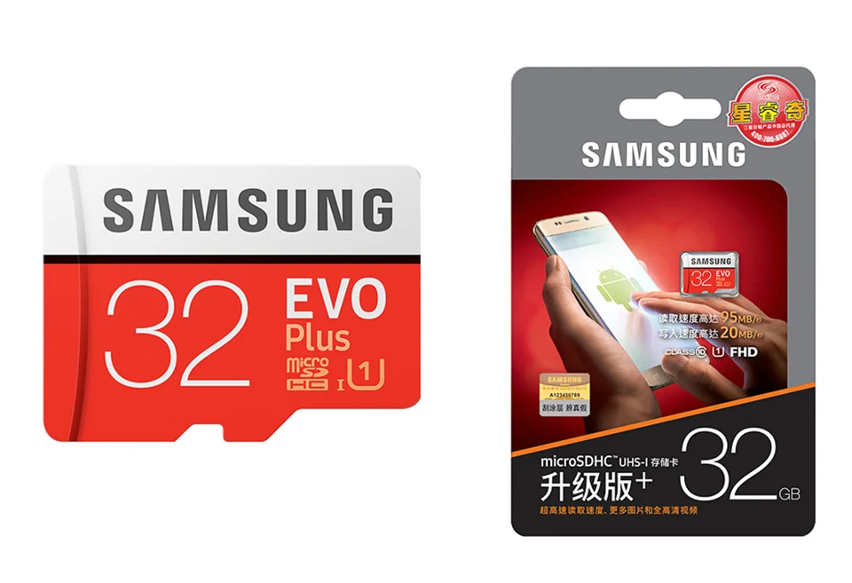 SAMSUNG 32 ГБ Micro SD EVO Plus 64 Гб карта памяти класс 10 128 ГБ microSDXC U3 UHS-I 256 ГБ TF карта 4K HD для смартфонов и планшетов и т. Д