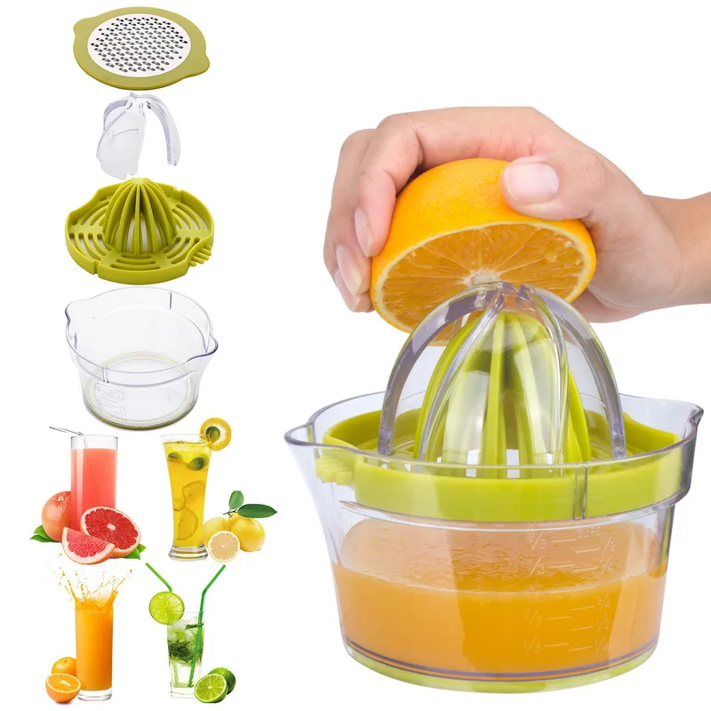 Hifuar Multifunctional Manual Juicer Orange Lemon Juice Maker Stainless Steel Manual Squeezer Press Squeezer Citrus Juicer