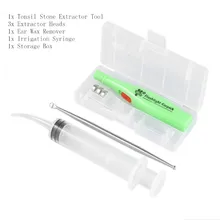 5 шт./компл. Машинка для удаления волос в носу Нержавеющая сталь уха Палочки+ 1 шт. шприц для промывания бутылок+ светодиодный вспышка светильник уха Палочки Ушная палочка ложка