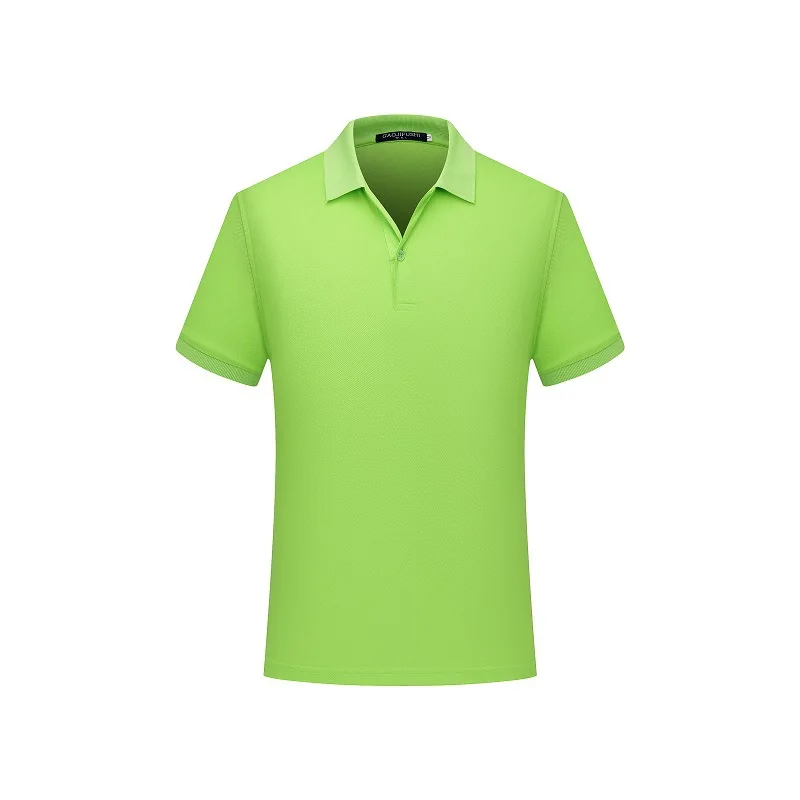 16 цветов рубашка летняя новая мужская поло мужская повседневная однотонная хлопковая рубашка поло мужская с коротким рукавом высокое количество поло мужское - Цвет: Light Green