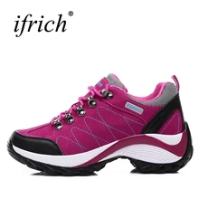 2019 Waterproof Hiking Shoes Women Red/Black Height Increasing Climbing Mountain Shoes Women Leather Outdoor Hiking Boots 2019 Waterproof Hiking Shoes Women Red/Black Height Increasing Climbing Mountain Shoes Women Leather Outdoor Hiking Boots