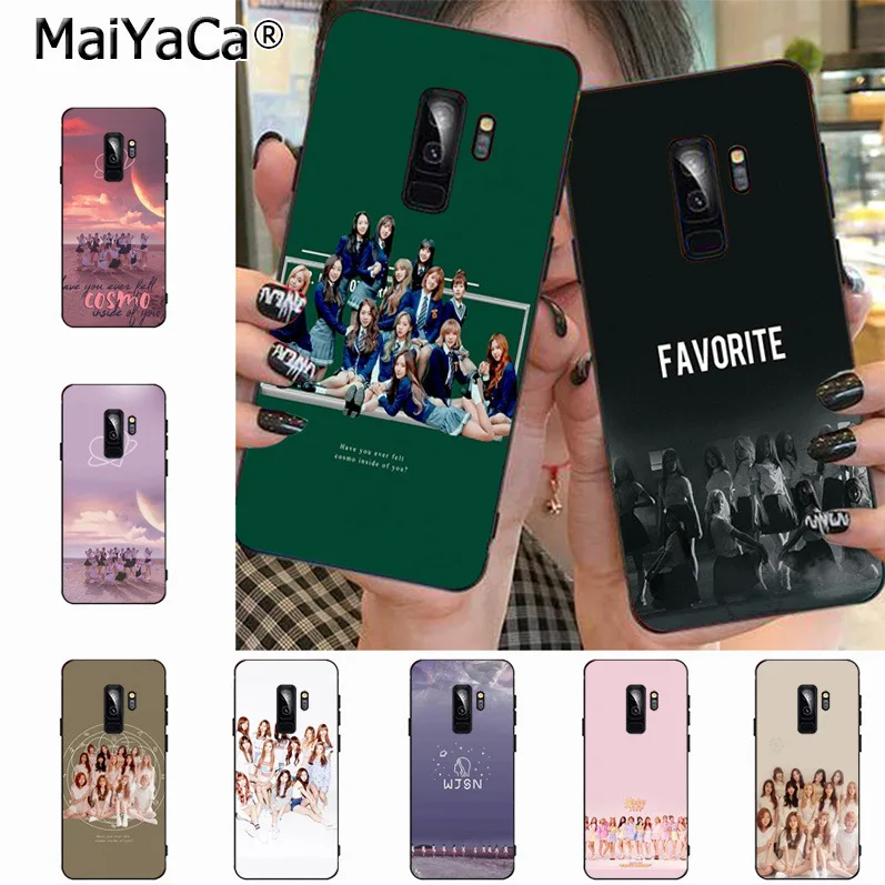 

MaiYaCa Cosmic Girls WJSN Protective black silicone soft tpu Phone Case for samsung galaxy s8plus s9plus s7 s6 edge plus s5 case