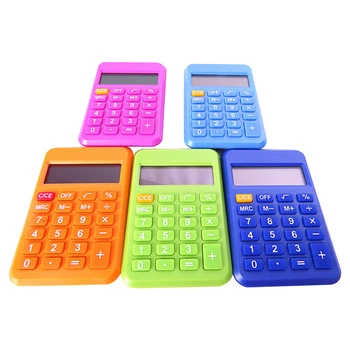 

NOYOKERE Colorful Student Mini Electronic Calculator Candy Color Calculating Office Supplies Gift 9*6mm Size Random Color