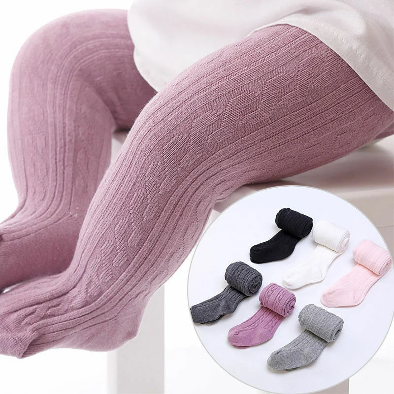 

Emmababy Hot Sale Autumn Winter Baby Girl Clothes Solid Soft Comfortable Tight Stocking Fashion Wild knitting Legging Socks