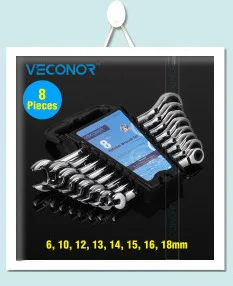 Veconor 9 шт. прочные усиленные метрики мяч состава шестигранный ключ Установить ключ гаечный ключ, CR-V