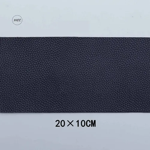 Большой размер 30x20 см самоклеющиеся диван синтетическая кожа нашивки из искусственной кожи личи искусственная отверстие ремонт автомобиля стикер сиденье аппликация - Цвет: 1PC small black