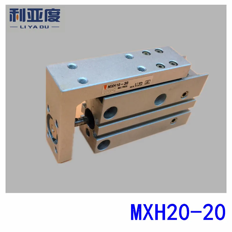 

SMC type MXH20-20 pneumatic slider (linear guide) slide cylinder Bore Size 20mm Stroke 20mm