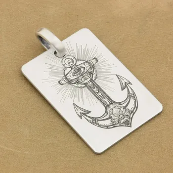 925 Sterling Silver Deep Engraved High Detail Eyes Anchor Mens Biker Rocker Punk Dog Tag Pendant 9X014
925 Sterling Silver Deep Engraved High Detail Eyes Anchor Mens Biker Rocker Punk Dog Tag Pendant 9X014
