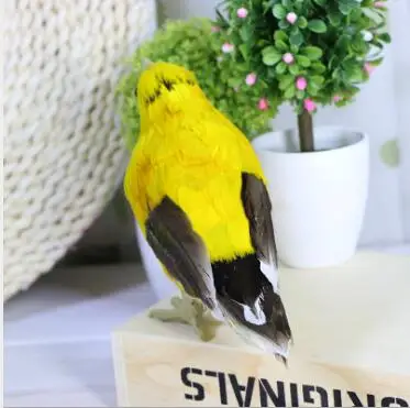  WYZHY Simulation bird feather jaundice model toy teaching photography soft props 21CMx8CMx14CM - 32965780279