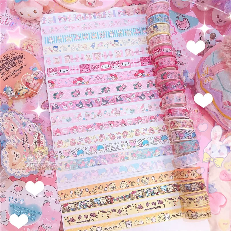 2 шт./лот мультяшная My melody Little twin stars Cinnamoroll васи лента сделай сам японская бумага