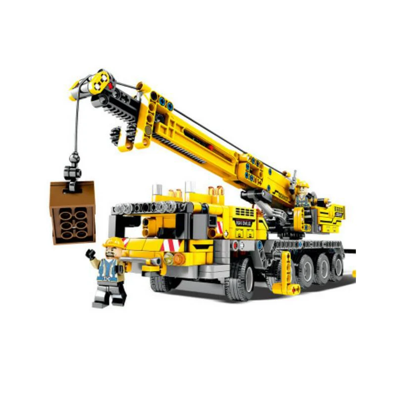 

New 665 pcs Educational Building Blocks Engineering Technic Machine Car City Enlighten Bricks Gift Toys For Kids