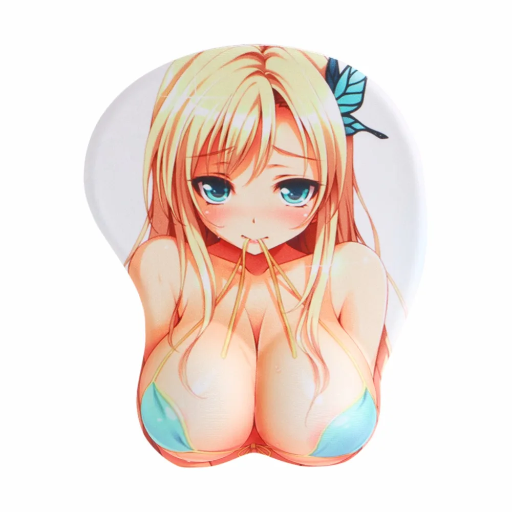 

Creative Cartoon Anime 3D Sexy Chest Silicone Mouse Pad Wrist Rest Support New Drop shipping-PC Friend