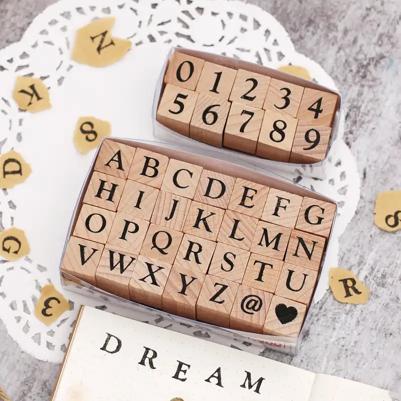 Magnoloran Mini Cute Diy Diary Stamps Set With Wooden Box Multipurpose Diy Diary Cards Stamps Craft For Diy Craft Card Making Happy Planner Scrapbooking Supplies 53 Piece Wooden Rubber Stamps Arts Crafts