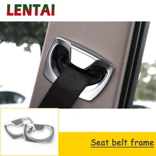LENTAI Авто ручка для салона автомобиля крышка ремня безопасности рамка крепежа наклейки Стайлинг для BMW F30 F34 F35 3 серии 320i 316i аксессуары