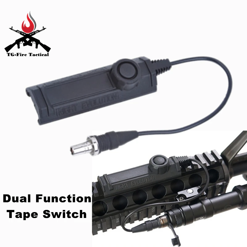 

Element Tactical Night-Evolution Dual Function Tape Switch Weapon Light Switch for Airsoft Light M300 M600 M951 M952 Flashlight