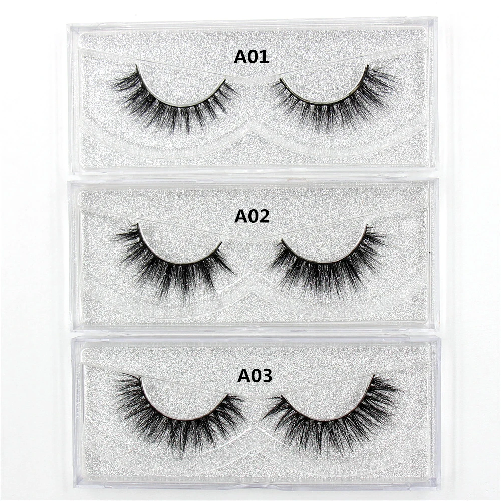 AMAOLASH Wimpern 3D Nerz Wimpern Langlebige Volume Dramatische Wimpern Make-Up Wimpern Verlängerung Natürliche Falsche Wimpern