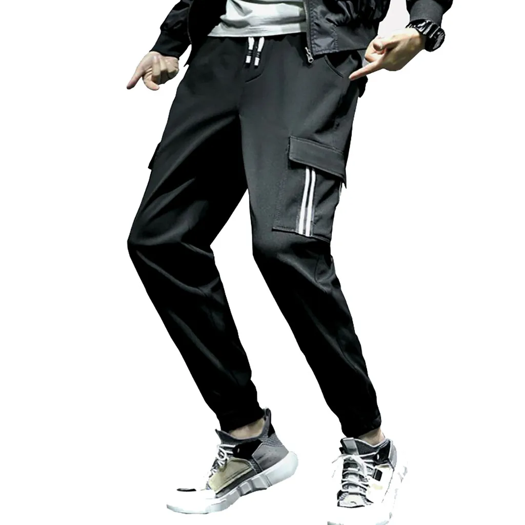 

Feitong Men's Pants Summer New Style Fashion Overalls Casual Pure Colour Pant Clothes Comfortable 2019 Male Trousers Streetwear