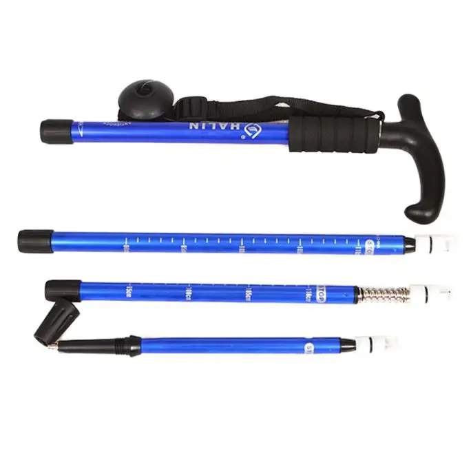 Премиум 1 шт. 51-110 см 4 секции Т-образная ручка треккинговые палки для походов регулируемые телескопические альпенштоки подарки