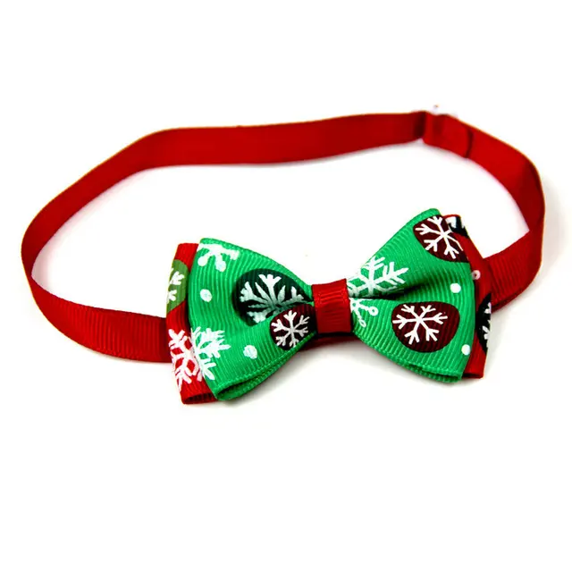 Christmas Holiday Dog Collar Bow Tie 8