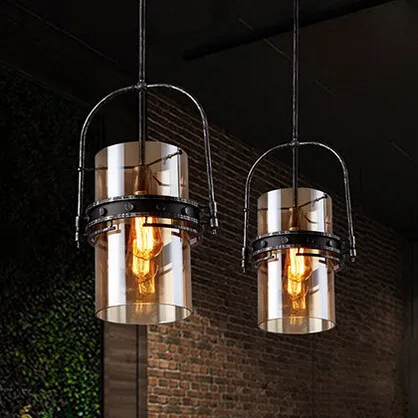 Glass Nordic Loft Style Pendant Lights Concise Droplight Creative Hanglamp Fixtures For Home Lightings Indoor Room Bar Cafe