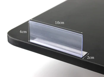 

L Shelf Data Strip Adhesive Table Desk Sticky Name Card Frame Sign Clip Label Holder Strip Mechandise Price Talker Display Rack