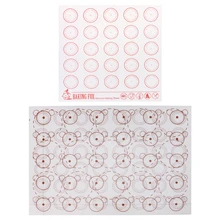 Горячая Макарон Торт выпечки Кондитерские инструменты прокатки теста силиконовый коврик для выпечки лист