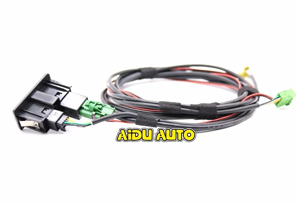 AIDUATO para VW Golf 7 MK7 CarPlay MDI USB AMI instalar enchufe interruptor botón arnés 5G0 035 222