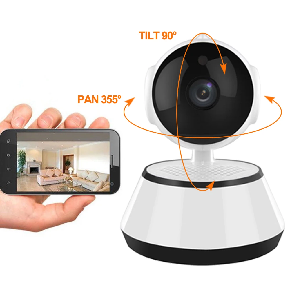 Домашняя камера видеонаблюдения HD 720P беспроводная умная Wi Fi аудио запись