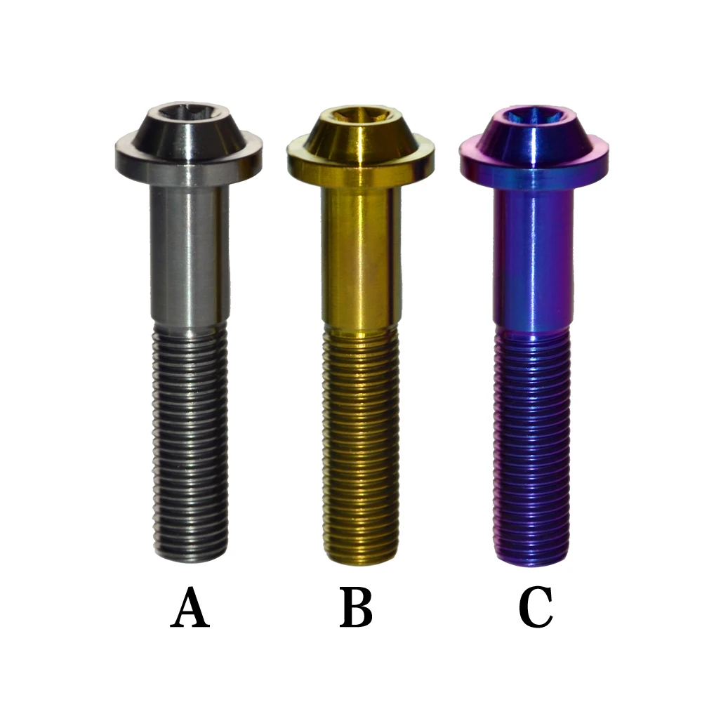 Titanium Bolts Multicolor Hexagon Truss M10x50mm for Motorcycle Racing 6PCS OEM Bolts