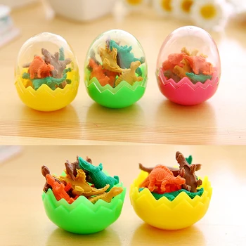 

Cartoon Child Kids Dinosaur Shaped Eraser Rubber Animal Stationery Gifts Birthday Party Favor Prize