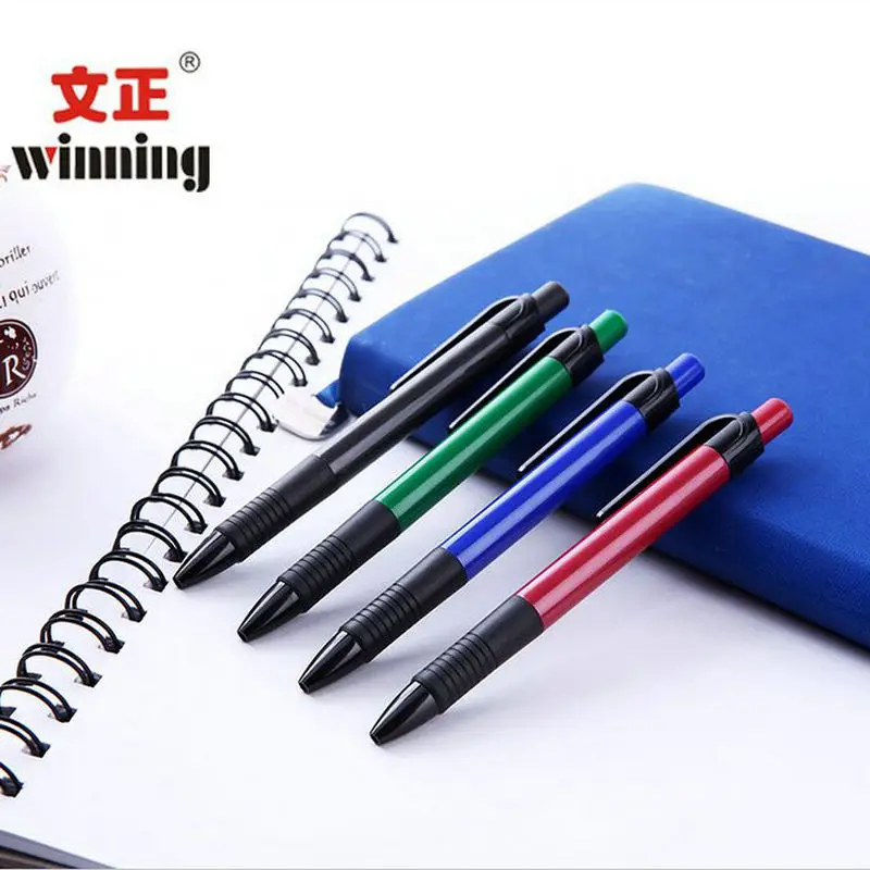 4pc Ballpoint pen Students pen Office pen Press pen to paperin