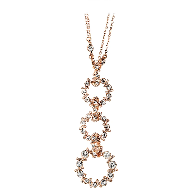 

vanfi high quality Road gold Color Round Shape beautiful long necklace