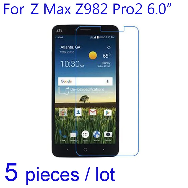 

5pcs/lot Clear/Matte/Nano Anti-Explosion Screen Protector Guard Protective Films membrane for ZTE Blade Z Max Z982 Pro2 Sequoia