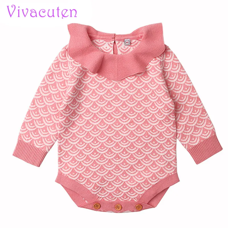 

2018 New Arrival baby girls kintted rompers Girls Boys Knitted Rompers Full Sleeve Solid Color Kids Jumpsuits Clothes 0-3T