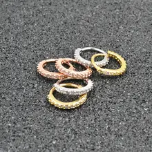 50 шт. CZ драгоценные камни серьга из носового кольца серьги шпильки Диат ушной хрящ кольцо серебро/золото/розовое золото пирсинг Новинка