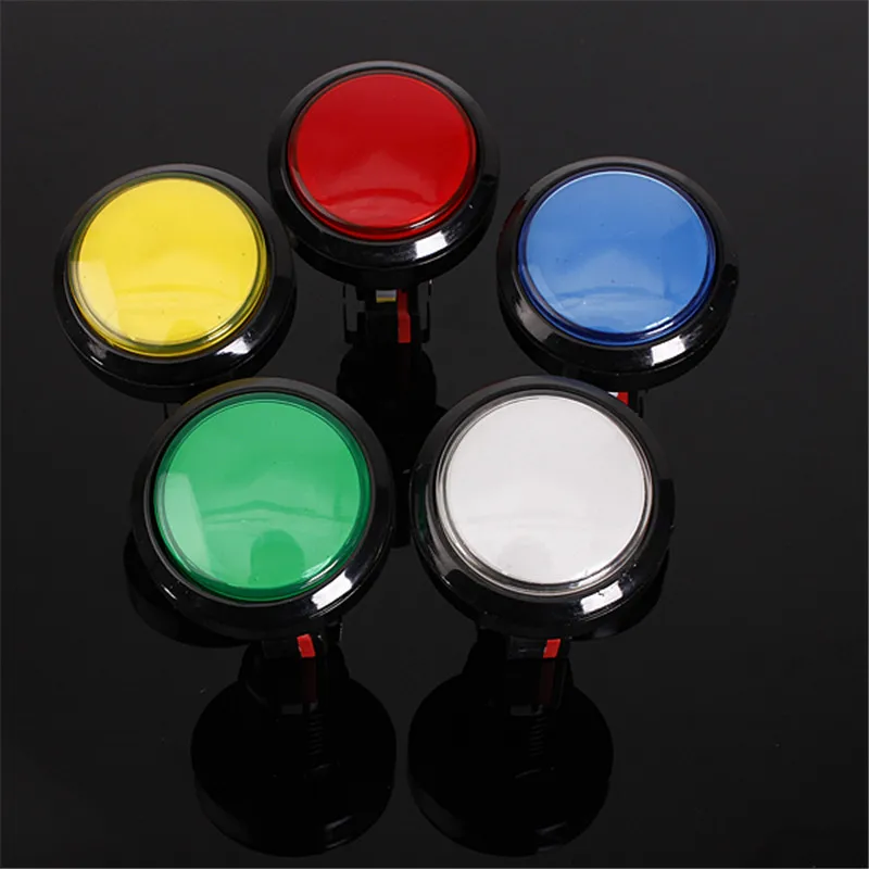 

New Hot Sale LED Push Button 12V 24mm Round Lit Illuminated LED Light Arcade Video Game Push Button Switch 5 Colors for choose