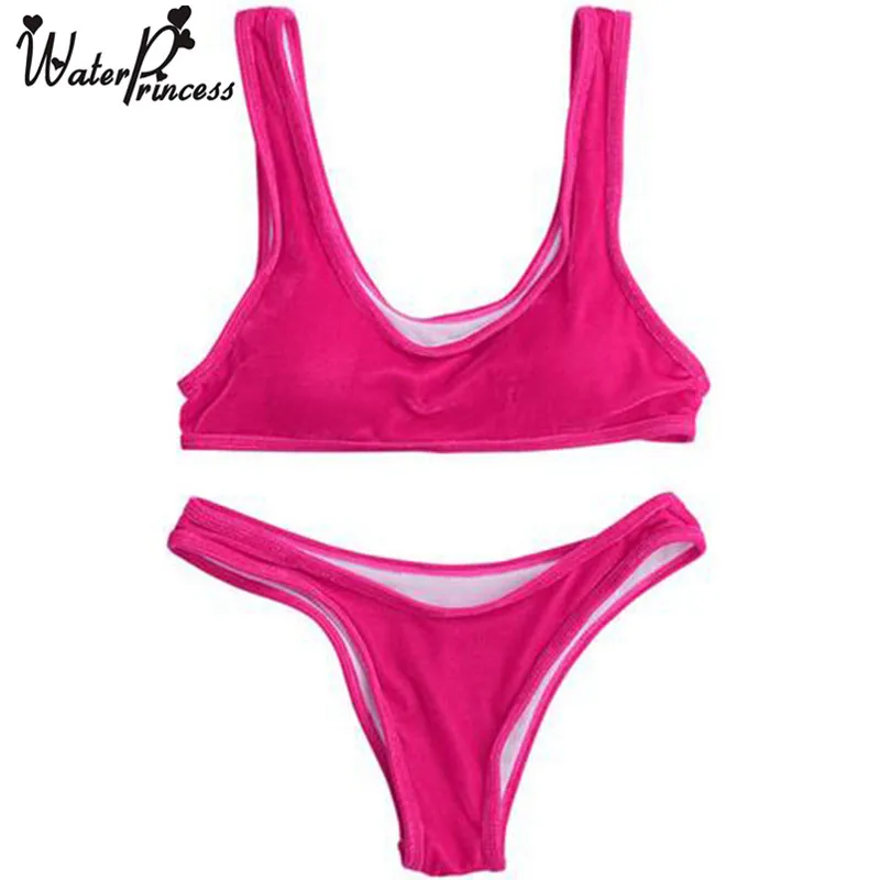 velvet bathing suit in water