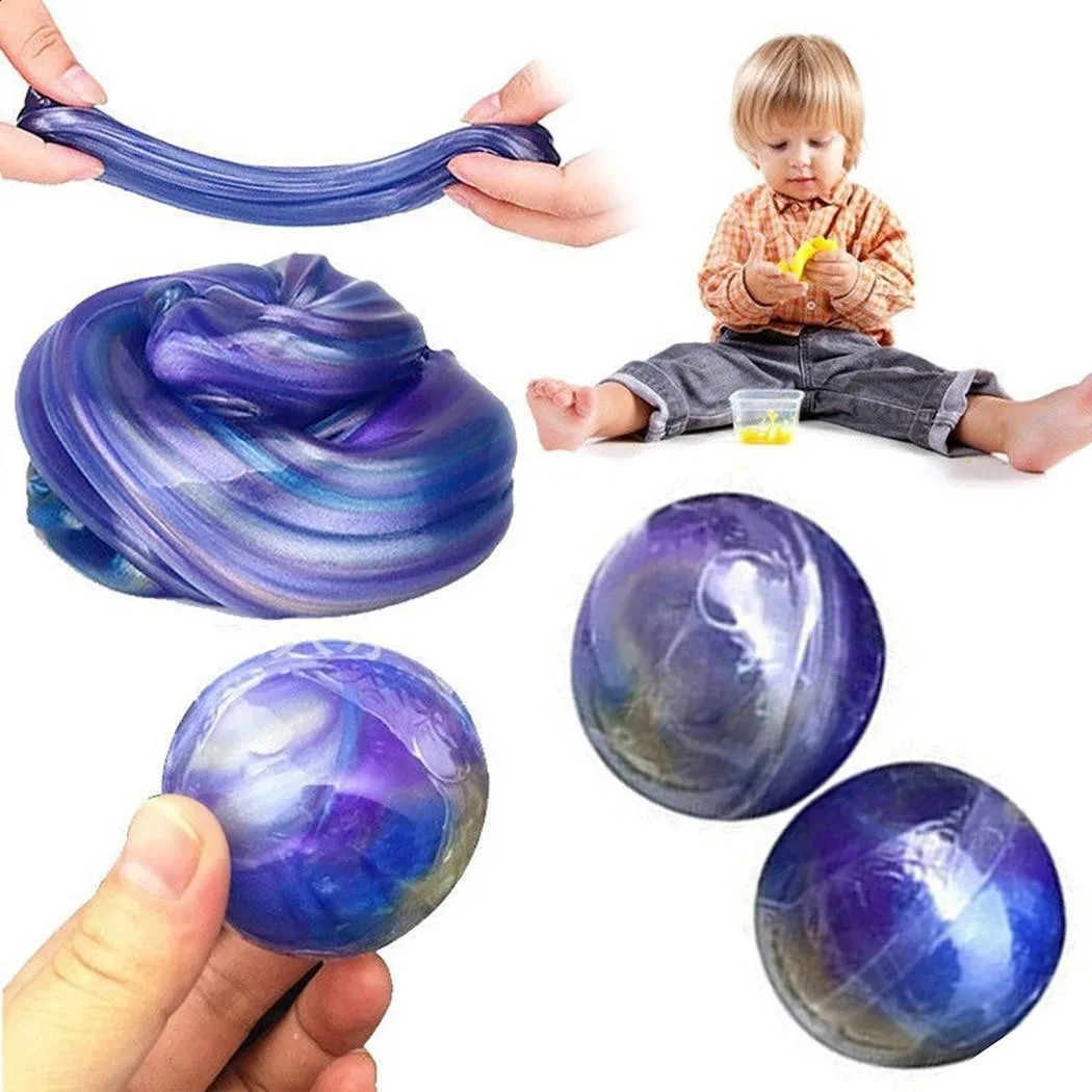 2018 New Blowing Bubbles Crystal Slime Colourful Mud Modeling Clay Draw