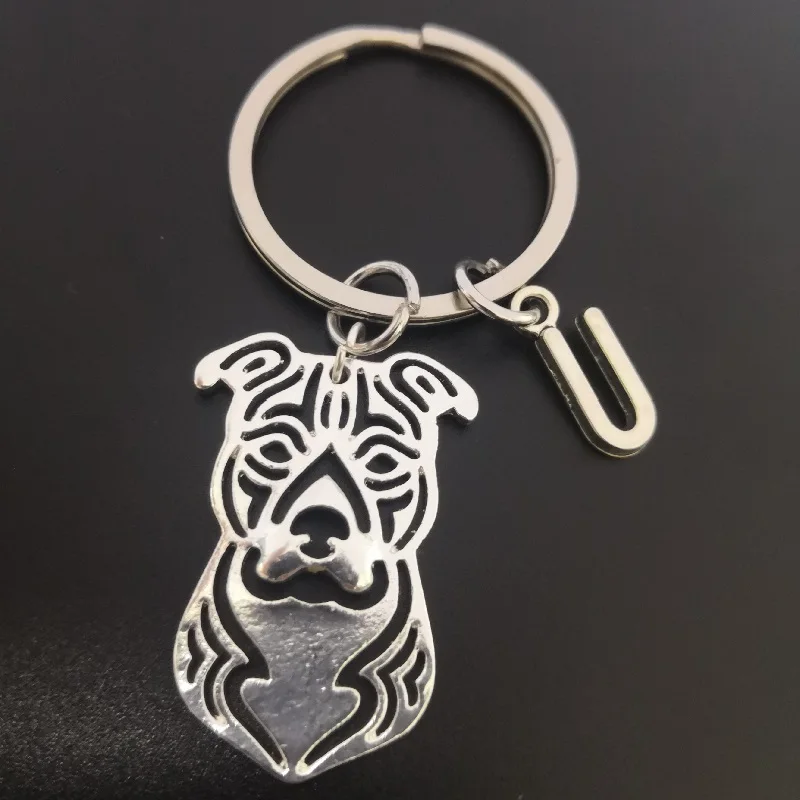 G. SKY, американский стаффордширский терьер, брелок для собак, персональный брелок, популярный брелок на ключи в форме буквы подарки для любимых, быстрая
