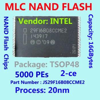 

MLC NAND FLASH IC, TSOP48 Package , 5000PE ,2CE ,20nm Chip,16GB Flash Memory, PART NUMBER JS29F16B08CCME2